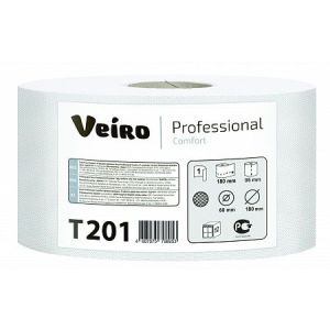 Бумага туалетная в рулонах миди T2 Veiro Professional